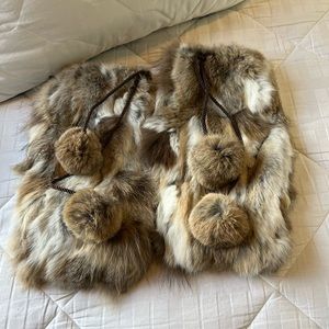 Genuine rabbit fur Leg Warmer